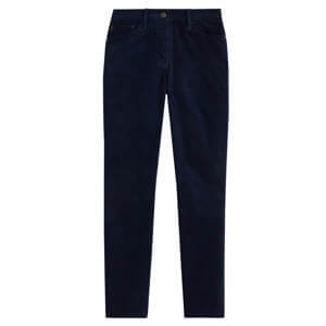 White Stuff Brooke Cord Dark Navy Straight Trouser